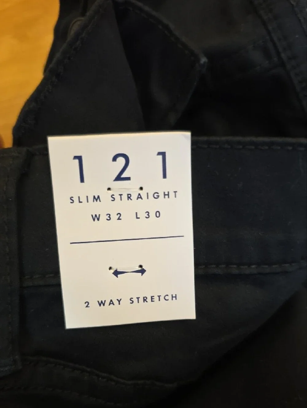 NWT Lucky Brand 121 Slim Straight Chino Style Pants Mens Black Size 32x30